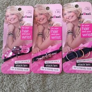 3 pc hair & wrist accessories. **